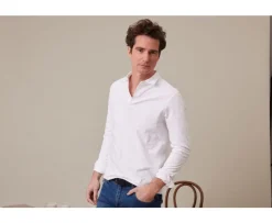 Polo de hombre de manga larga Blanco Aiden Ml-Bexley Online