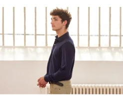 Polo de hombre de manga larga Marino Alec Ii Ml-Bexley Best Sale