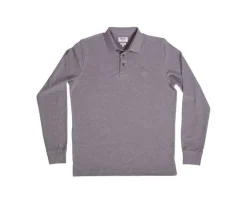 Polo de hombre manga larga Gris Topo Alec Ii Ml-Bexley Outlet