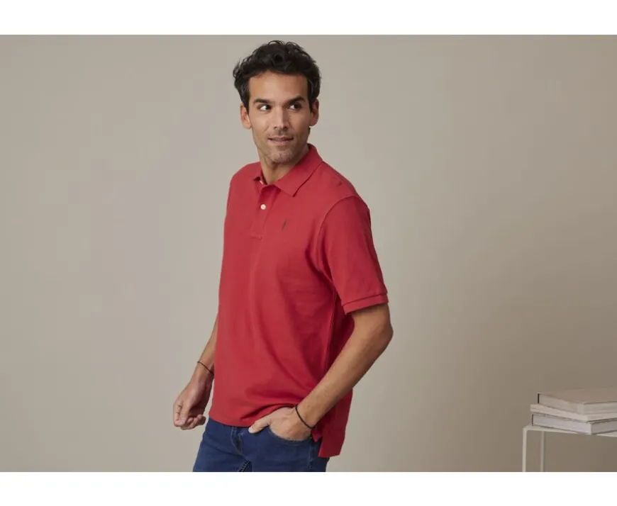 Polo vasco rojo para hombre Gareth-Bexley Shop