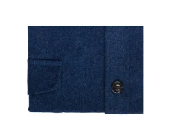 Sobrecamisa de franela Navy - Cuello francés Théodéric-Bexley Best