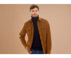 Sobrecamisa de terciopelo Gamuza - Cuello francés Victorin-Bexley Fashion