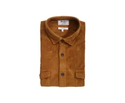 Sobrecamisa de terciopelo Gamuza - Cuello francés Victorin-Bexley Fashion