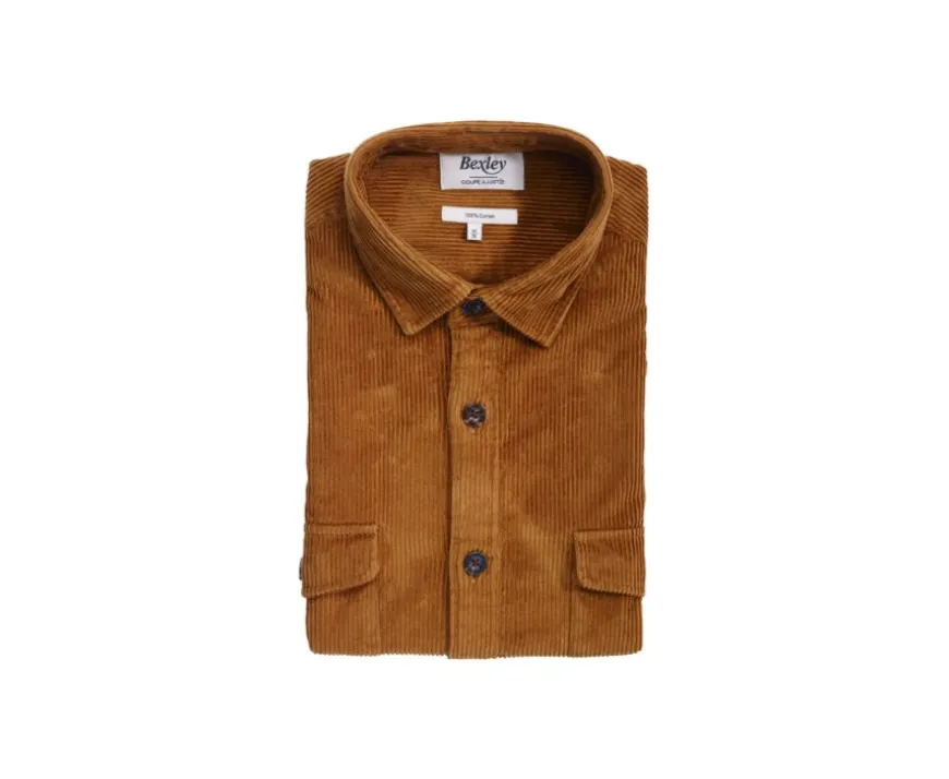 Sobrecamisa de terciopelo Gamuza - Cuello francés Victorin-Bexley Fashion