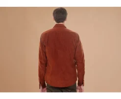 Sobrecamisa de terciopelo Terracota - Cuello francés Victorin-Bexley Online