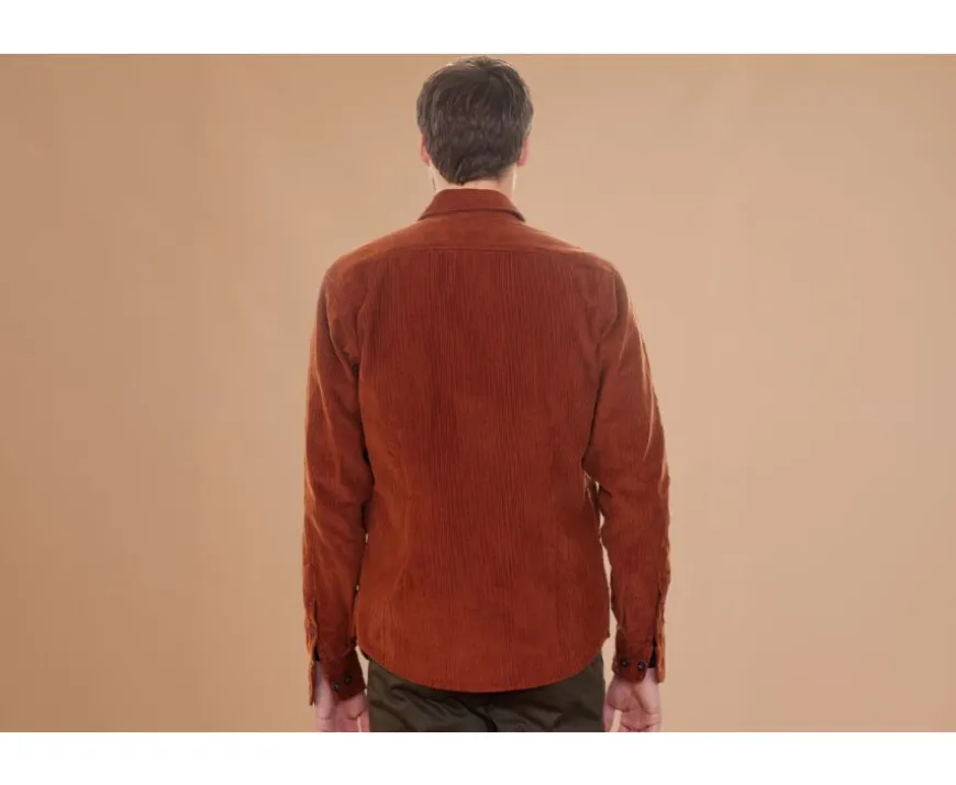 Sobrecamisa de terciopelo Terracota - Cuello francés Victorin-Bexley Online