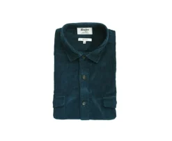Sobrecamisa de terciopelo Verde sombrío - Cuello francés Victorin-Bexley Hot