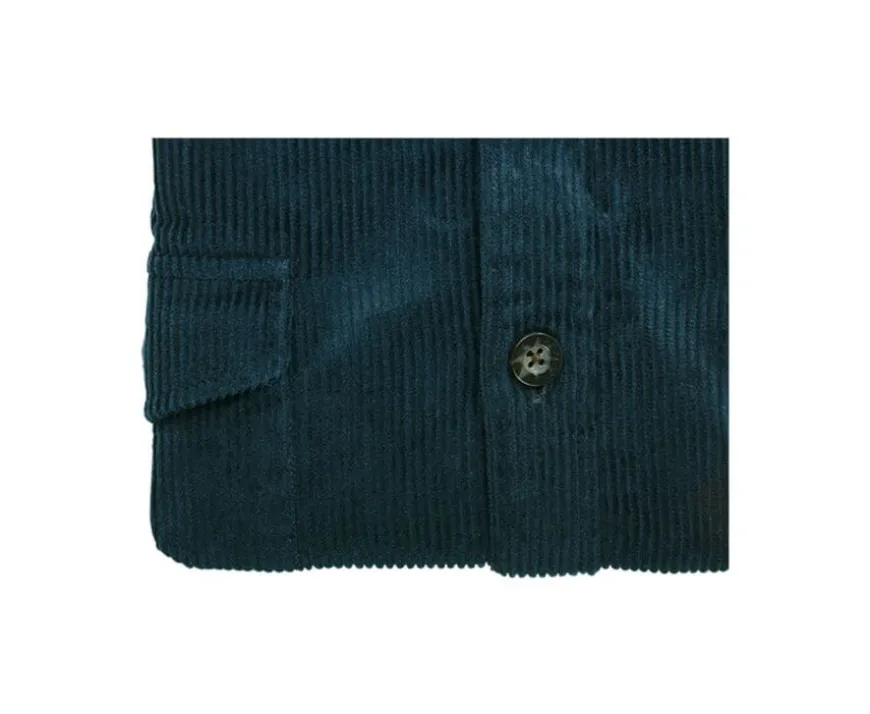 Sobrecamisa de terciopelo Verde sombrío - Cuello francés Victorin-Bexley Hot