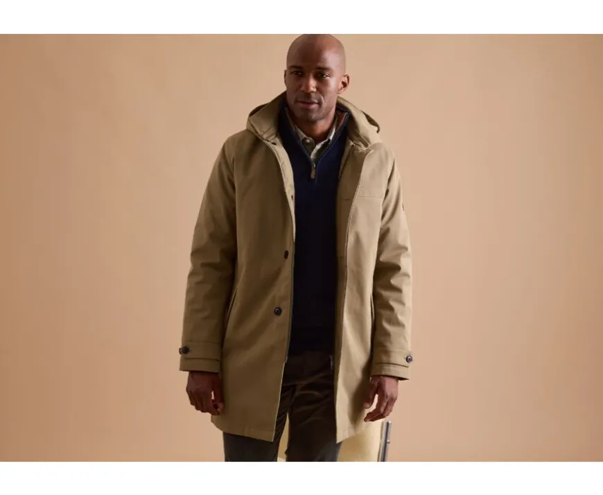 Trenca de hombre acolchada Beis oscuro Aurestilde-Bexley Flash Sale
