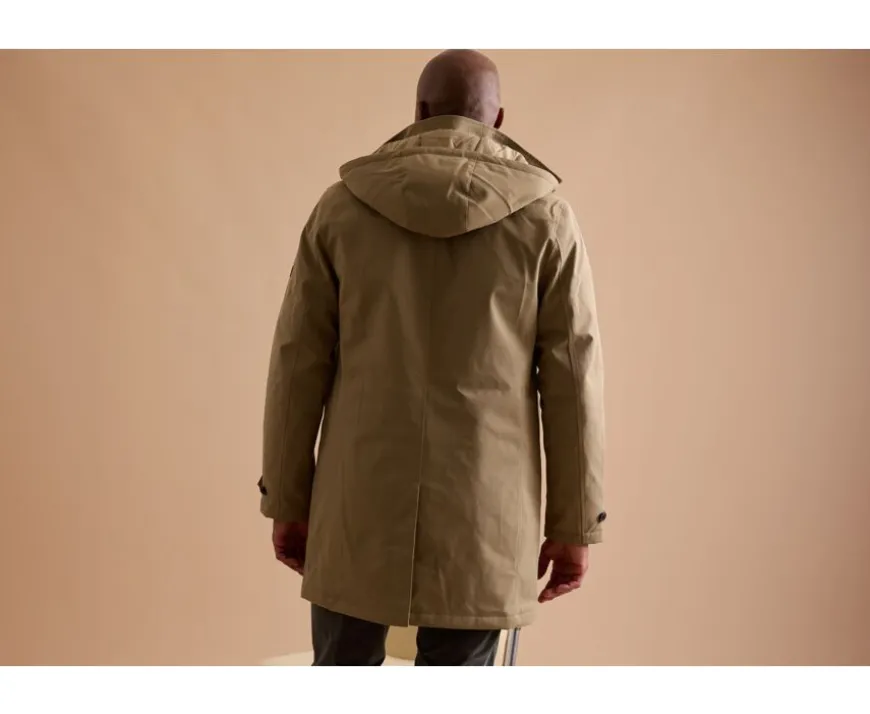 Trenca de hombre acolchada Beis oscuro Aurestilde-Bexley Flash Sale