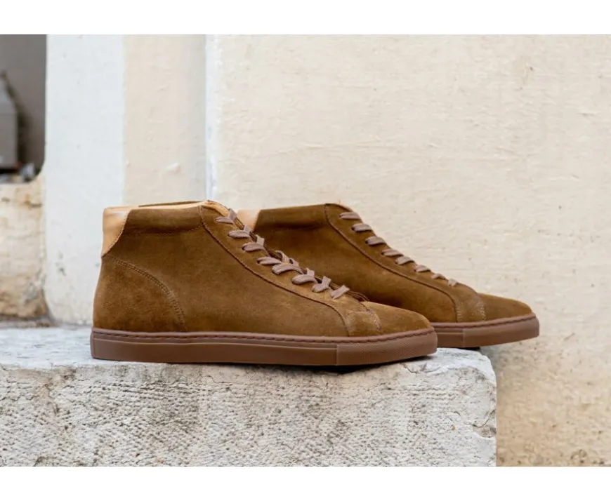 Zapatillas altas para hombre terciopelo Gamuza Thornlea-Bexley Cheap