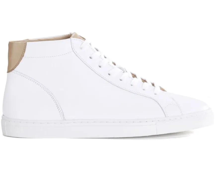 Zapatillas altas para hombre de piel Blanco Thornlea-Bexley Online