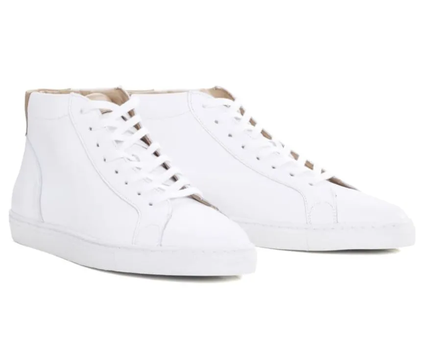 Zapatillas altas para hombre de piel Blanco Thornlea-Bexley Online