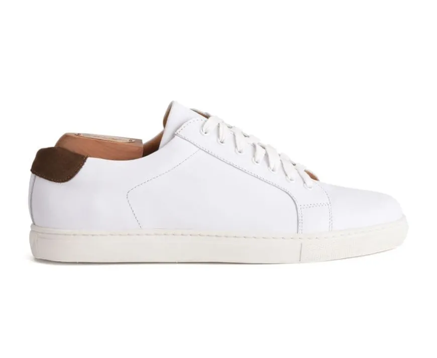 Zapatillas blancas de piel para hombre Inglewood-Bexley Discount