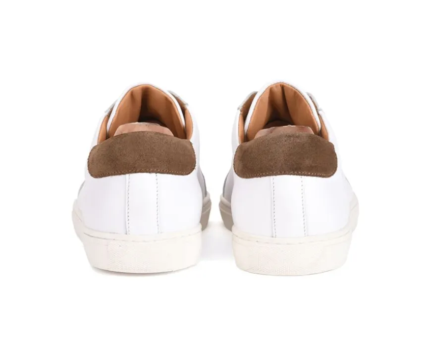 Zapatillas blancas de piel para hombre Inglewood-Bexley Discount
