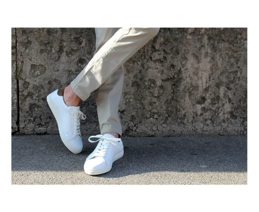 Zapatillas blancas de piel para hombre Inglewood-Bexley Discount
