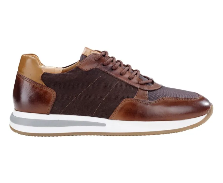 Zapatillas de hombre Chocolate y Piel Castaña oscura patinada Nirranda Ii-Bexley Best