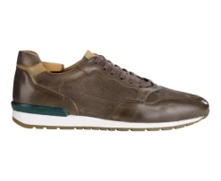 Zapatillas de hombre de Piel Carbón Patinada y terciopelo Gris Canberra Ii-Bexley Online