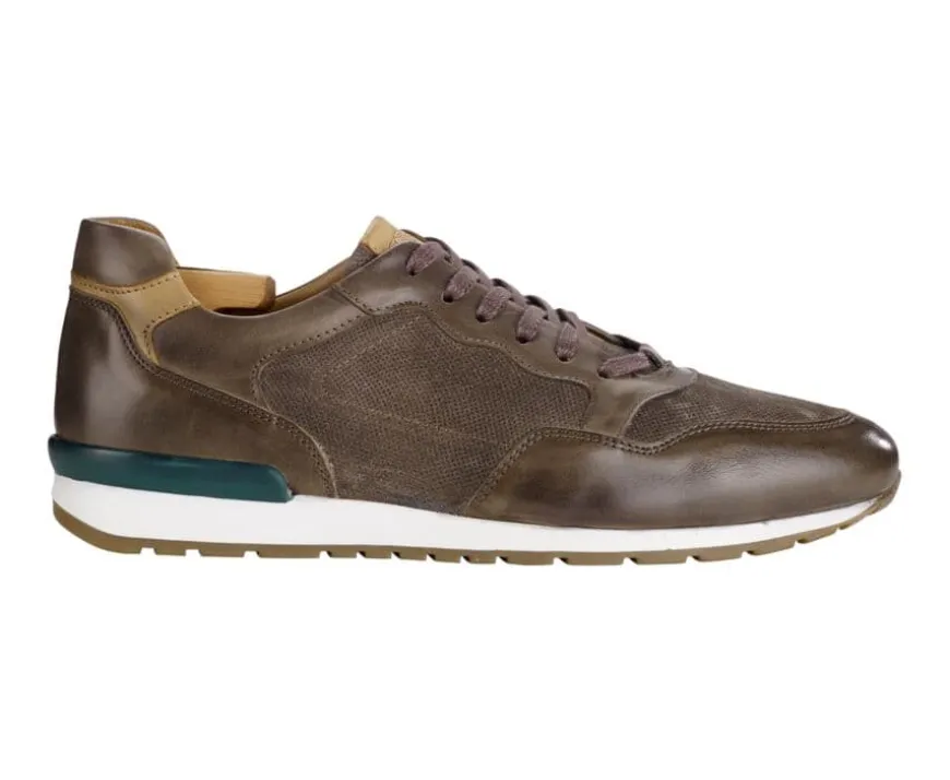 Zapatillas de hombre de Piel Carbón Patinada y terciopelo Gris Canberra Ii-Bexley Online