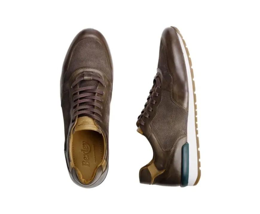 Zapatillas de hombre de Piel Carbón Patinada y terciopelo Gris Canberra Ii-Bexley Online