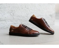 Zapatillas de hombre de piel Castaño patinado Inglewood-Bexley Online