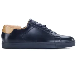 Zapatillas de hombre de piel Negro Inglewood-Bexley Hot