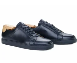 Zapatillas de hombre de piel Negro Inglewood-Bexley Hot