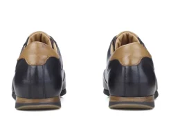 Zapatillas de hombre de piel Negro patinado Belbara-Bexley Best