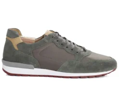 Zapatillas de hombre de terciopelo Caqui Canberra Ii-Bexley Best