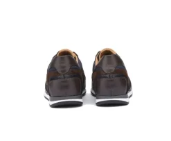 Zapatillas de hombre de terciopelo Chocolate y Azul marino Corunna-Bexley Store