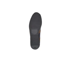 Zapatillas de hombre de terciopelo Chocolate y Azul marino Corunna-Bexley Store