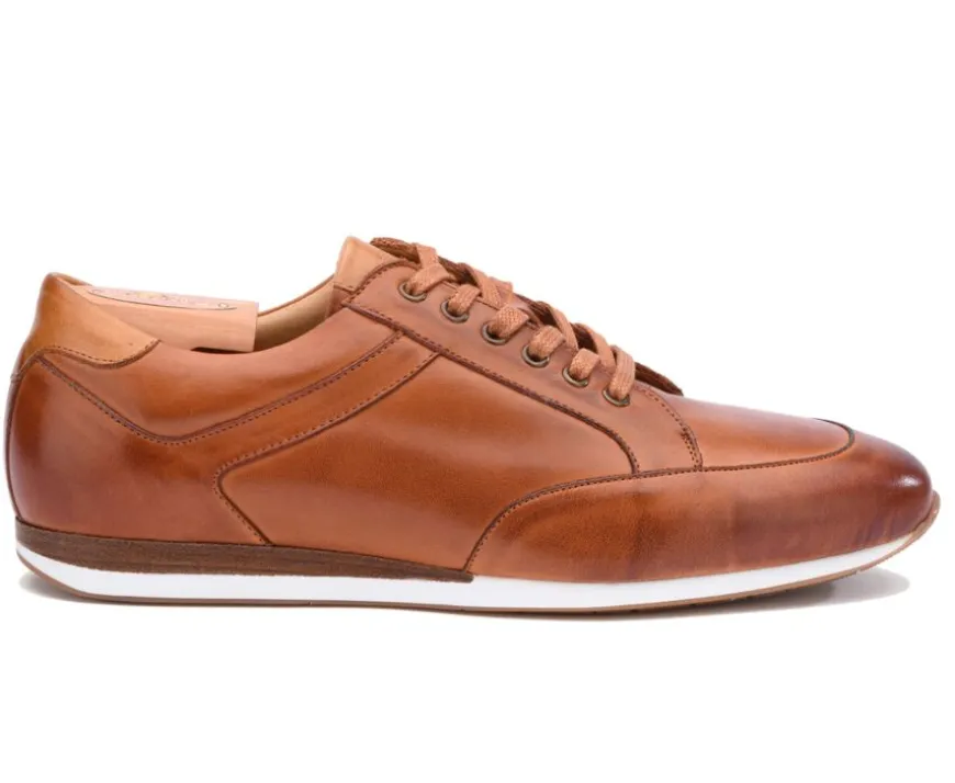 Zapatillas de hombre en piel Castaño patinado Belbara-Bexley Best