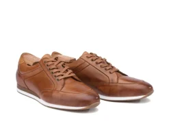 Zapatillas de hombre en piel Castaño patinado Belbara-Bexley Best