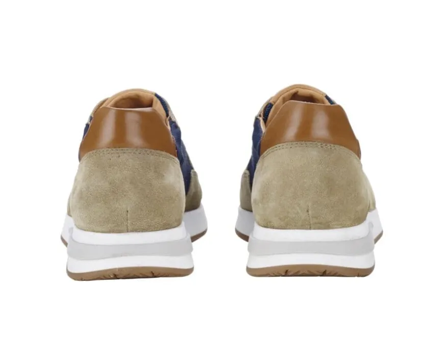 Zapatillas de hombre Marino & Terciopelo Caqui Nirranda Ii-Bexley Clearance