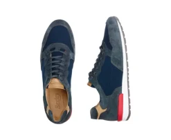 Zapatillas de hombre Terciopelo Verde Oscuro y Marino Canberra Ii-Bexley Cheap