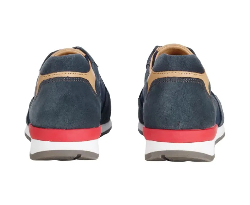 Zapatillas de hombre Terciopelo Verde Oscuro y Marino Canberra Ii-Bexley Cheap
