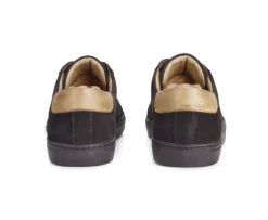 Zapatillas de hombre terciopelo Pardo Inglewood-Bexley Cheap