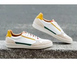 Zapatillas de hombre Verde Blanco Amarillo Kolora-Bexley Store
