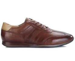 Zapatillas de piel Chocolate patinado Bockara-Bexley Store