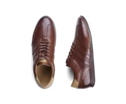 Zapatillas de piel Chocolate patinado Bockara-Bexley Store