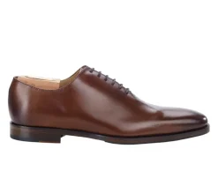 Zapato Oxford Castaño Patinado con suela de cuero con patin Bellagio Patin-Bexley Shop