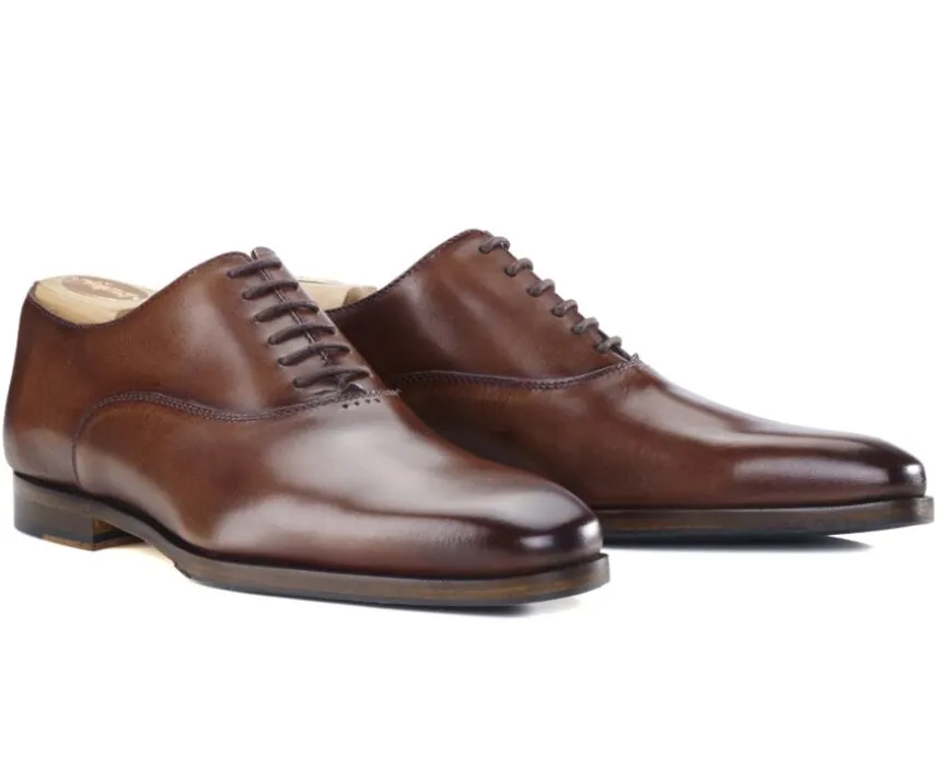Zapato Oxford para hombre Coñac patinado Tremezzo Patin-Bexley New