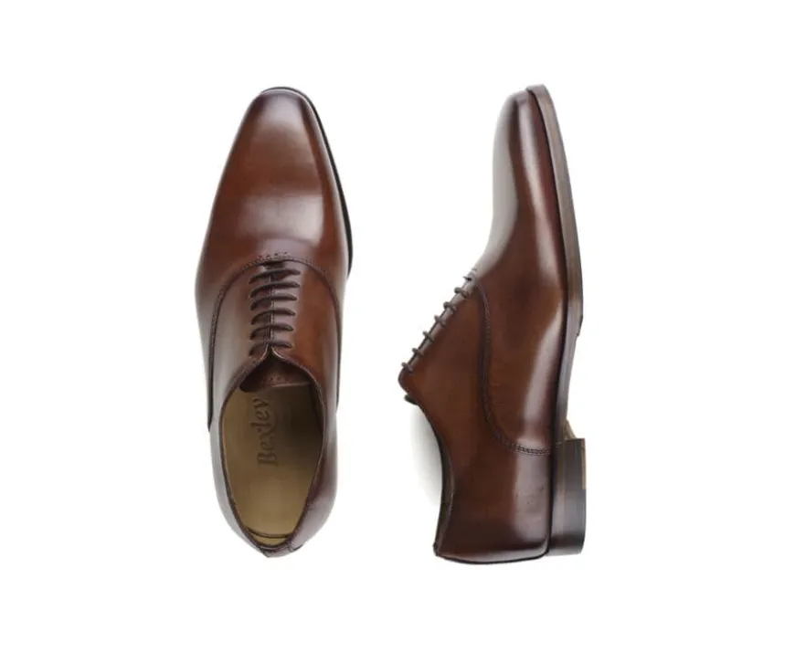 Zapato Oxford para hombre Coñac patinado Tremezzo Patin-Bexley New