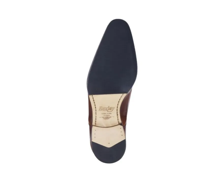 Zapato Oxford para hombre Coñac patinado Tremezzo Patin-Bexley New