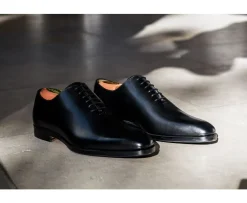 Zapato Oxford para hombre Negro con suela de cuero con patin Bellagio Patin-Bexley Flash Sale