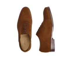 Zapato Oxford Terciopelo Habana con suela de cuero con patín Grakley-Bexley Clearance