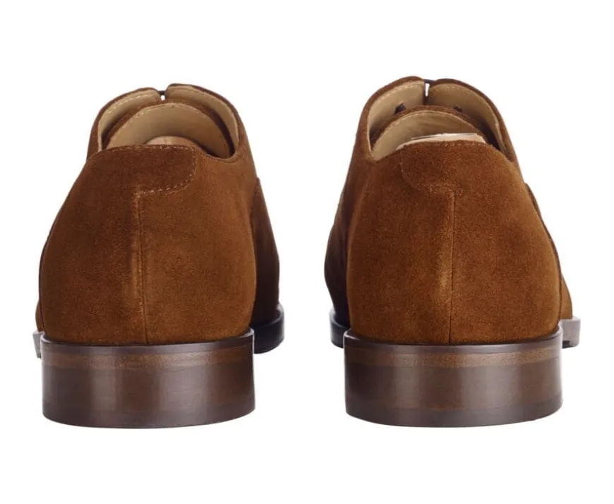 Zapato Oxford Terciopelo Habana con suela de cuero con patín Grakley-Bexley Clearance