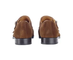 Zapatos de hombre con doble hebilla Terciopelo Habana Chigwell-Bexley Clearance