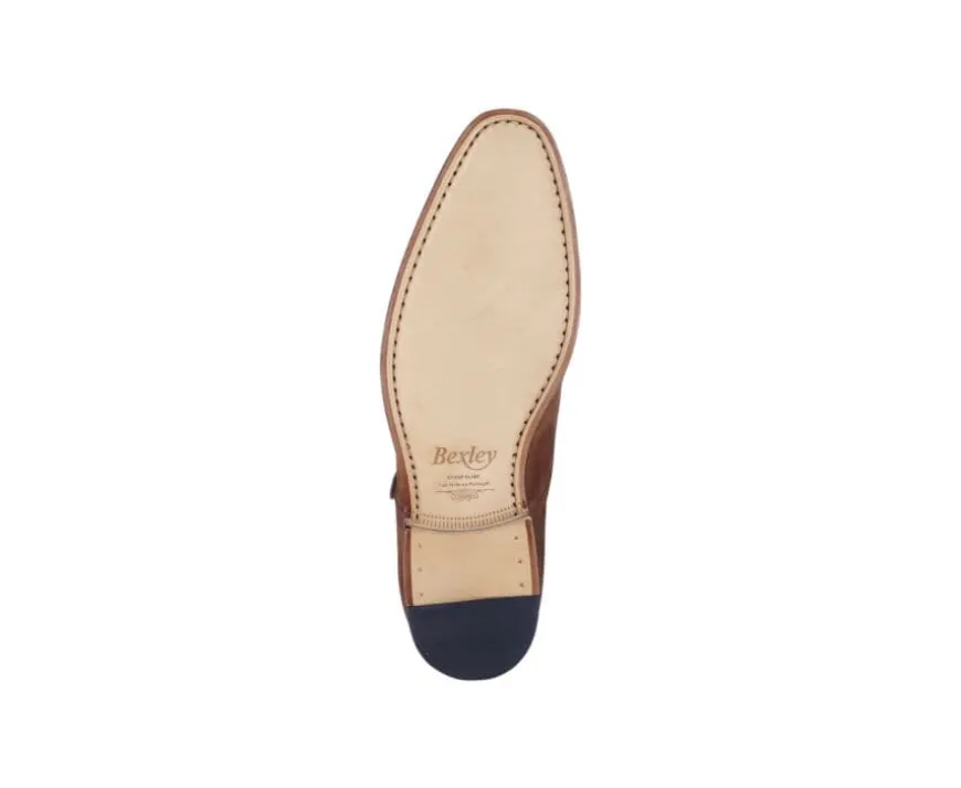 Zapatos de hombre con doble hebilla Terciopelo Habana Chigwell-Bexley Clearance