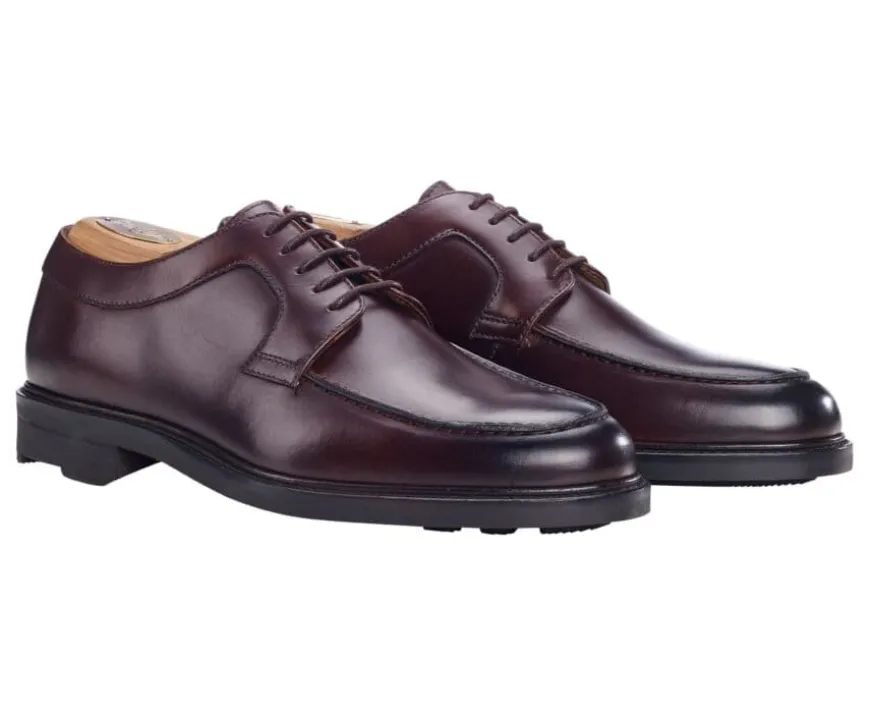 Zapatos derby Chocolate para hombre con suela de goma Hudson Ii-Bexley Best Sale